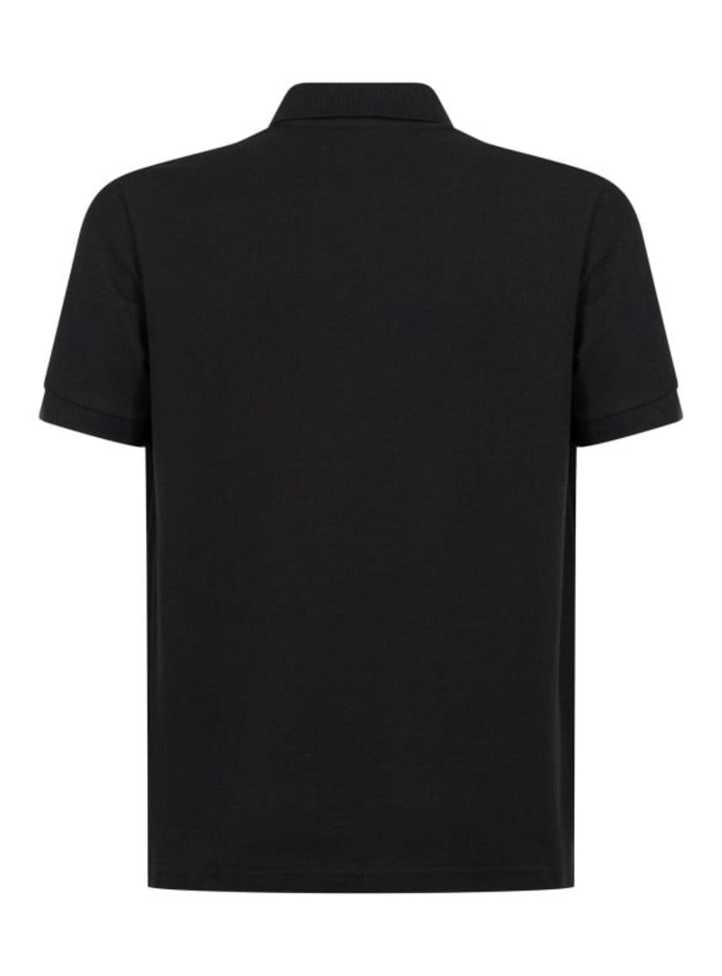 Polera Pique Manga Corta Negra Hombre -3