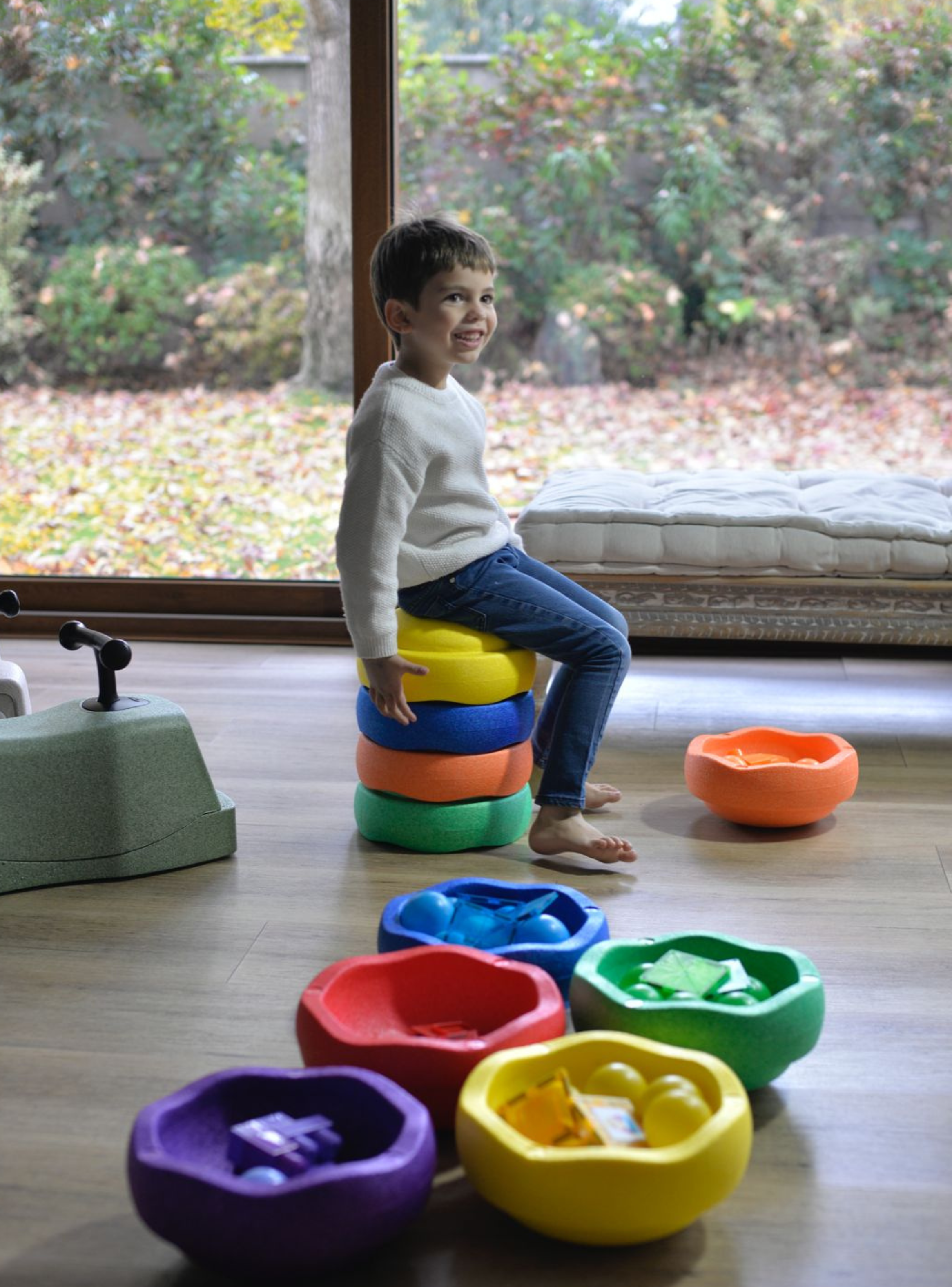 Juguete Sensorial Poly Up Multicolor Educativo Y Seguro-5