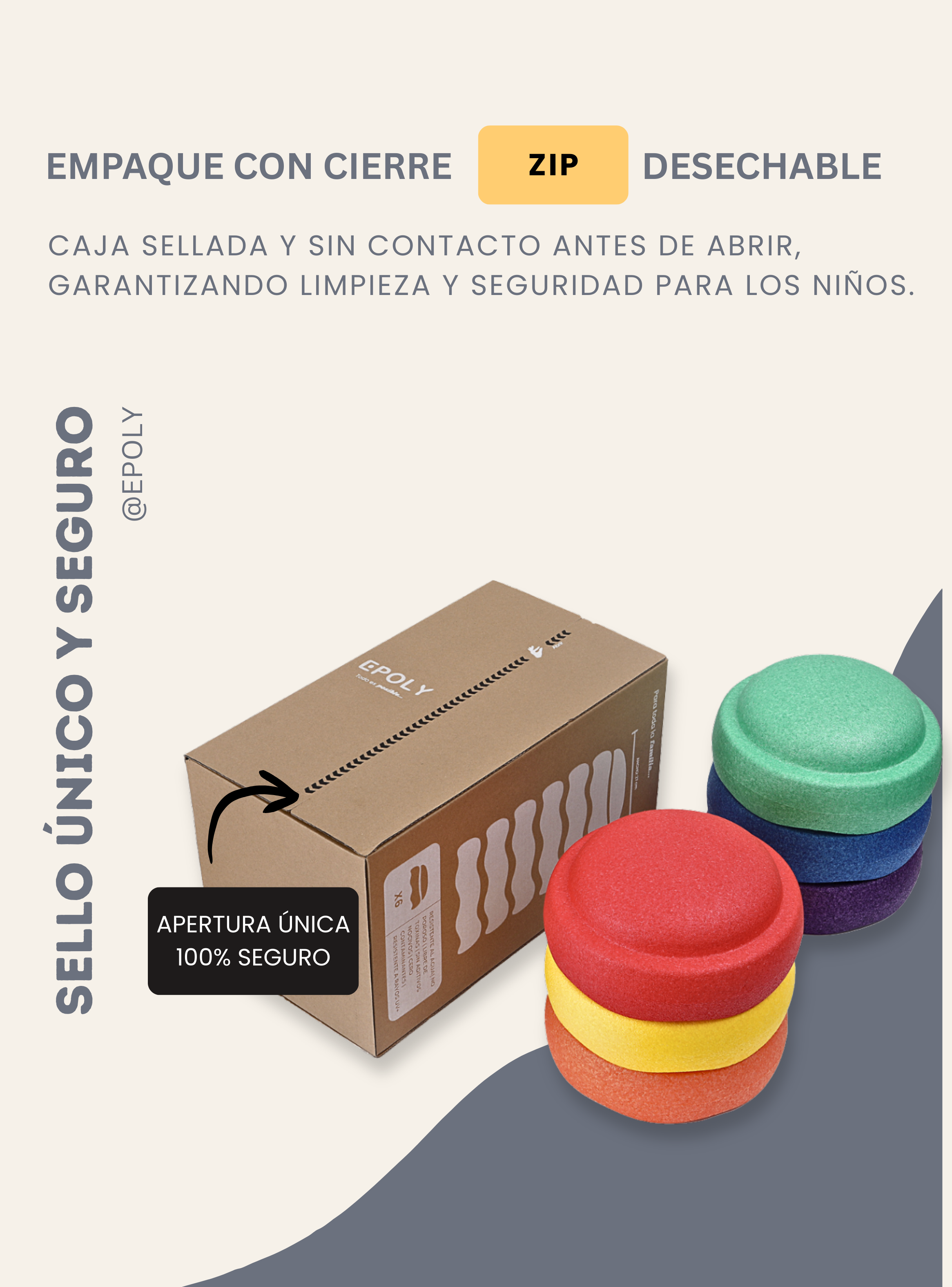 Juguete Sensorial Poly Up Multicolor Educativo Y Seguro-2