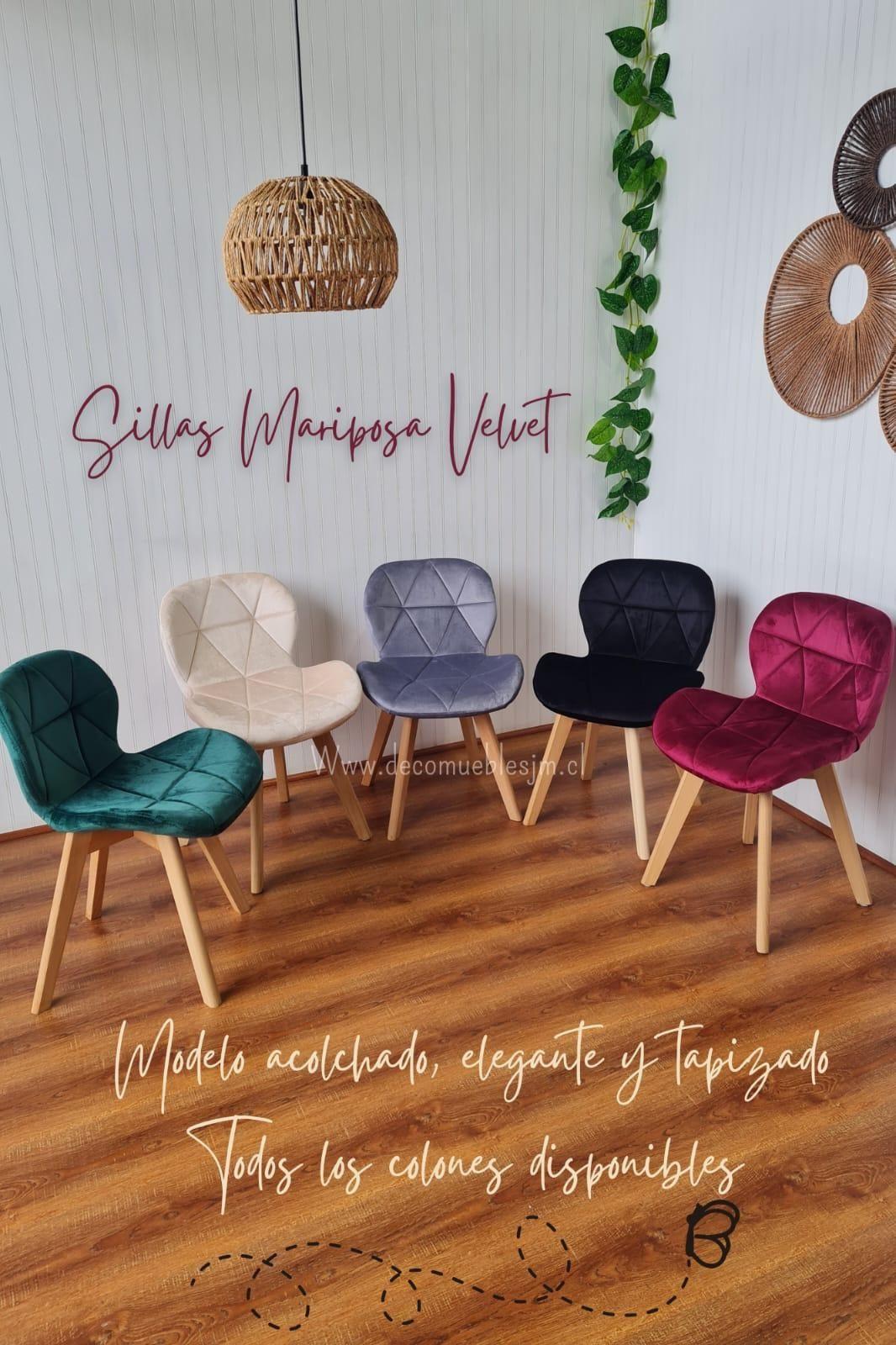 Pack Mariposa velvet - 4 Sillas-2