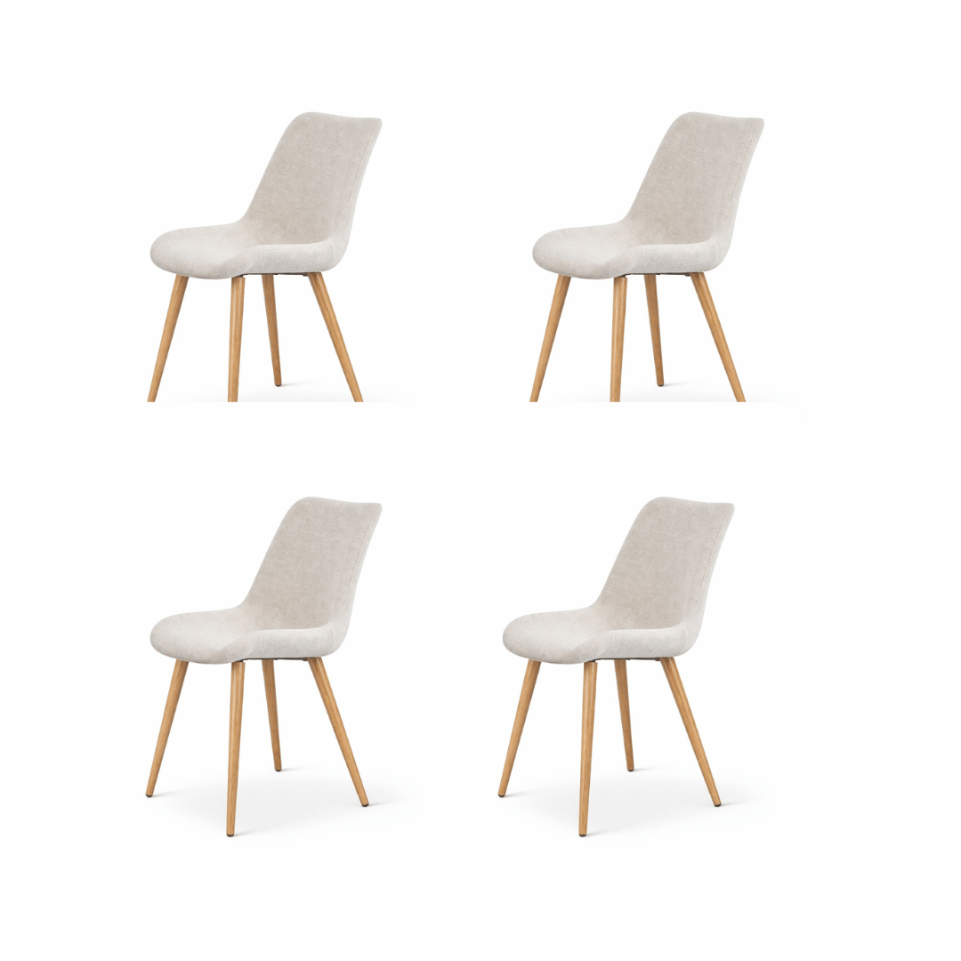 Pack de silla Arpi lino wood - Pack de 4 sillas-0