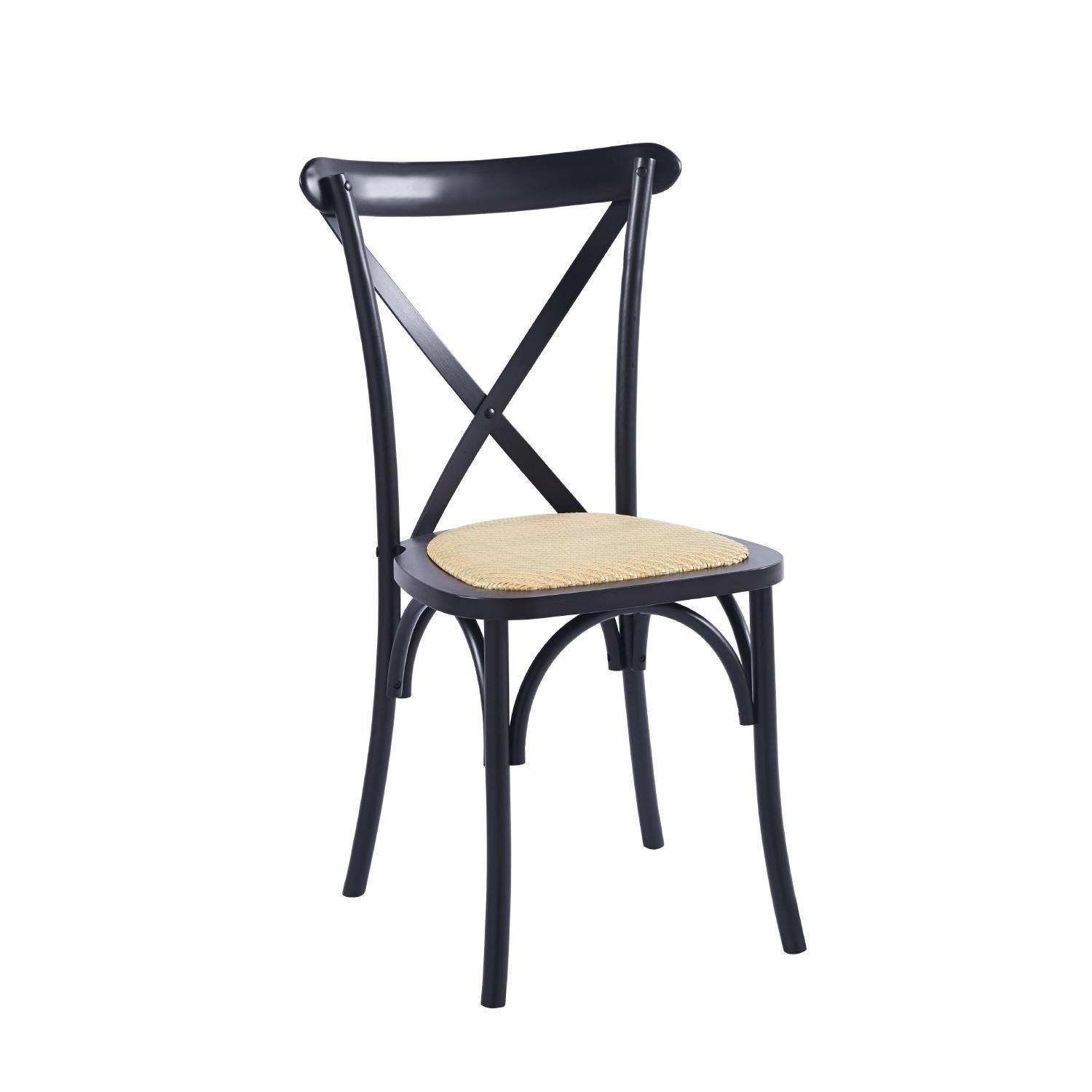 Silla Crossback Madera Rattan-2