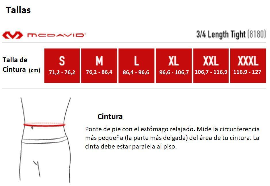 Calza McDavid 3/4 compresión 8180-7