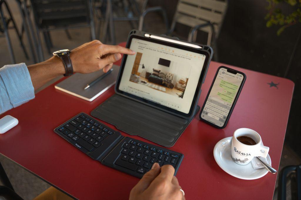 Teclado Ergonómico Plegable Targus Bluetooth Español-6