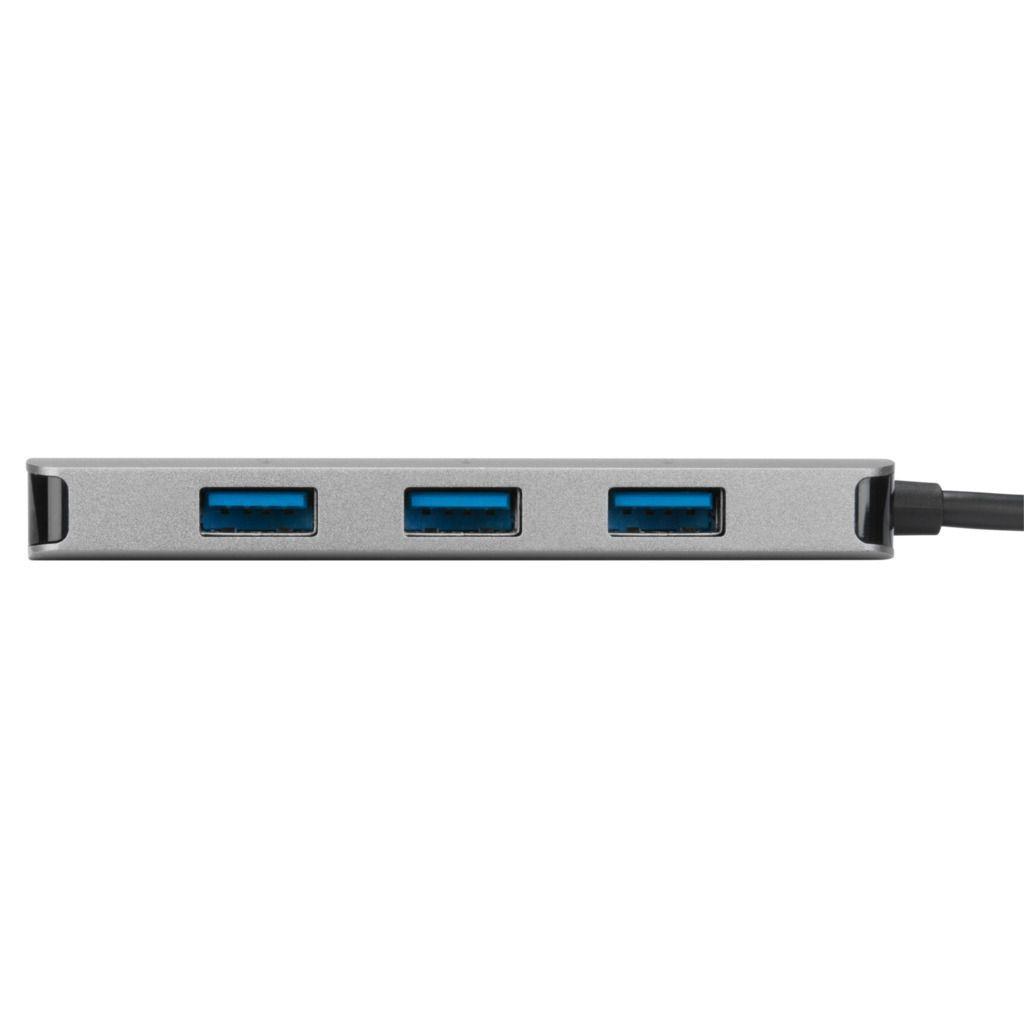 Hub Targus USB-C a 4 Puertos USB-A 3.0 - Plata-4