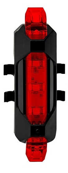 Luz LED Rojo Recargable para Bicicleta-0