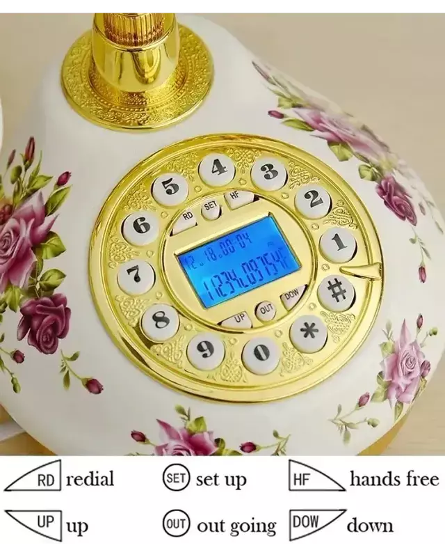 Telefono Fijo de Ceramica Diseño Retro-1