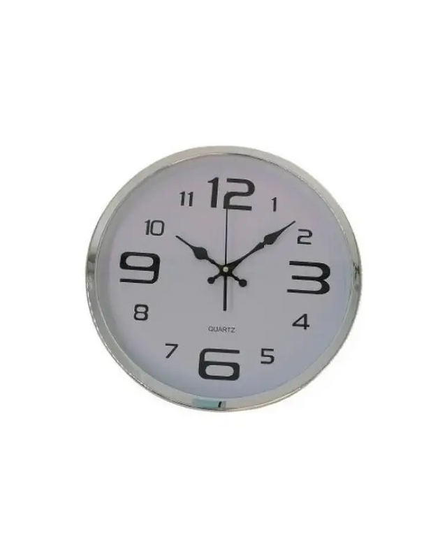 Reloj Mural Plateado -0