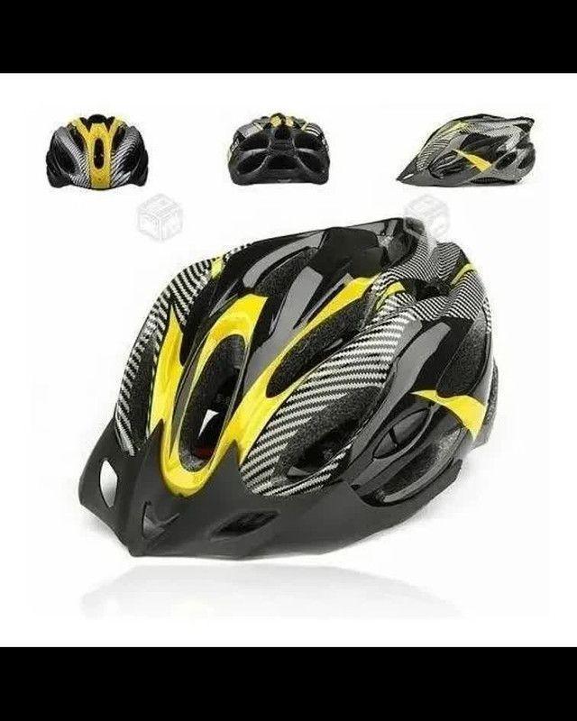 Casco Amarillo Seguridad Ajustable con luz LED-1