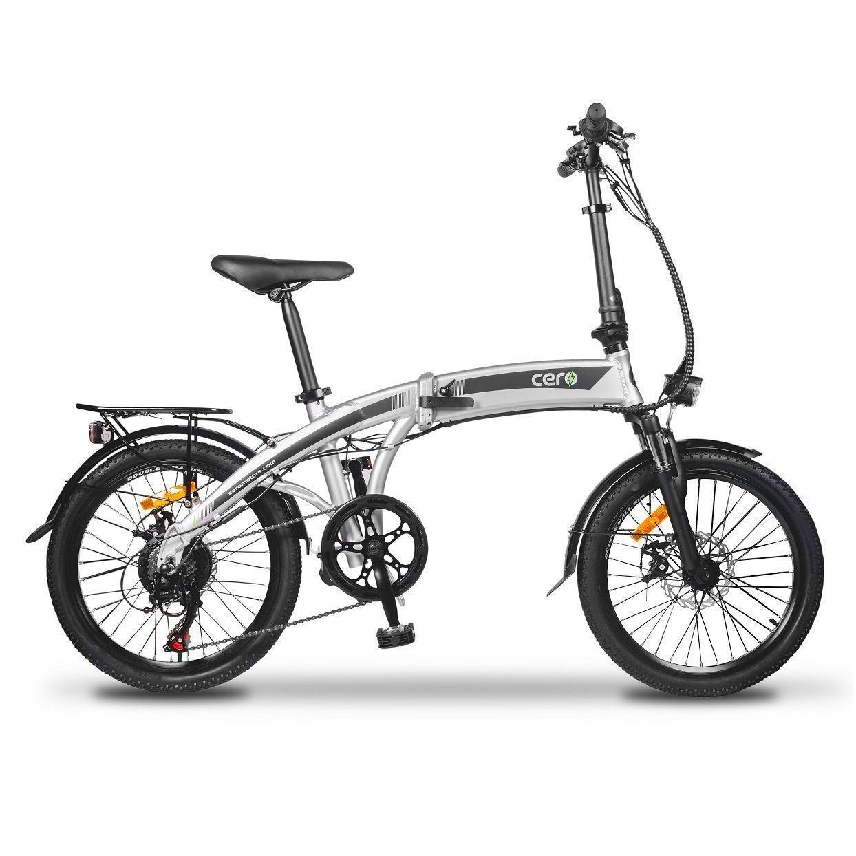 Bicicleta Eléctrica Cero M1 Gris Plata-0