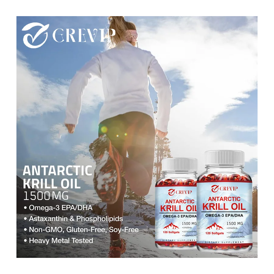 Antarctic Krill Oil Omega 3 Aceite De Krill 1500mg 120 Caps-1
