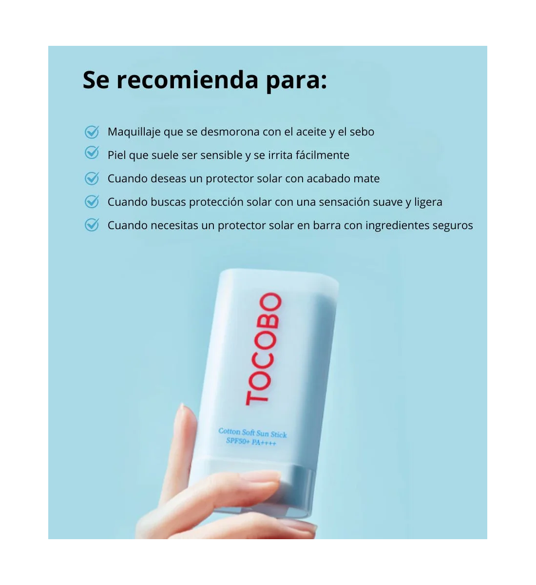 Tocobo Protector Solar En Barra Cotton Soft Sun Stick Spf50-2
