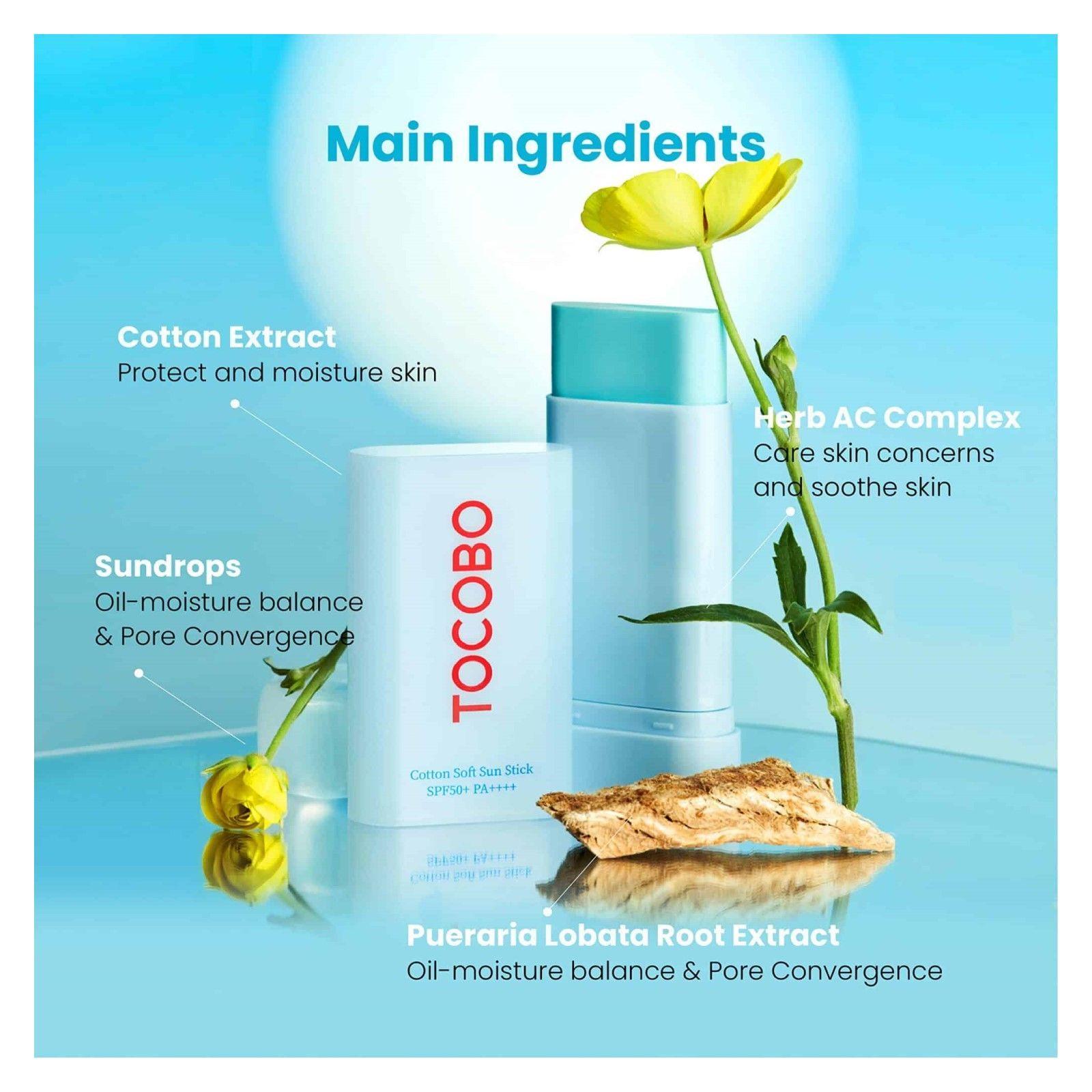Tocobo Protector Solar En Barra Cotton Soft Sun Stick Spf50-3