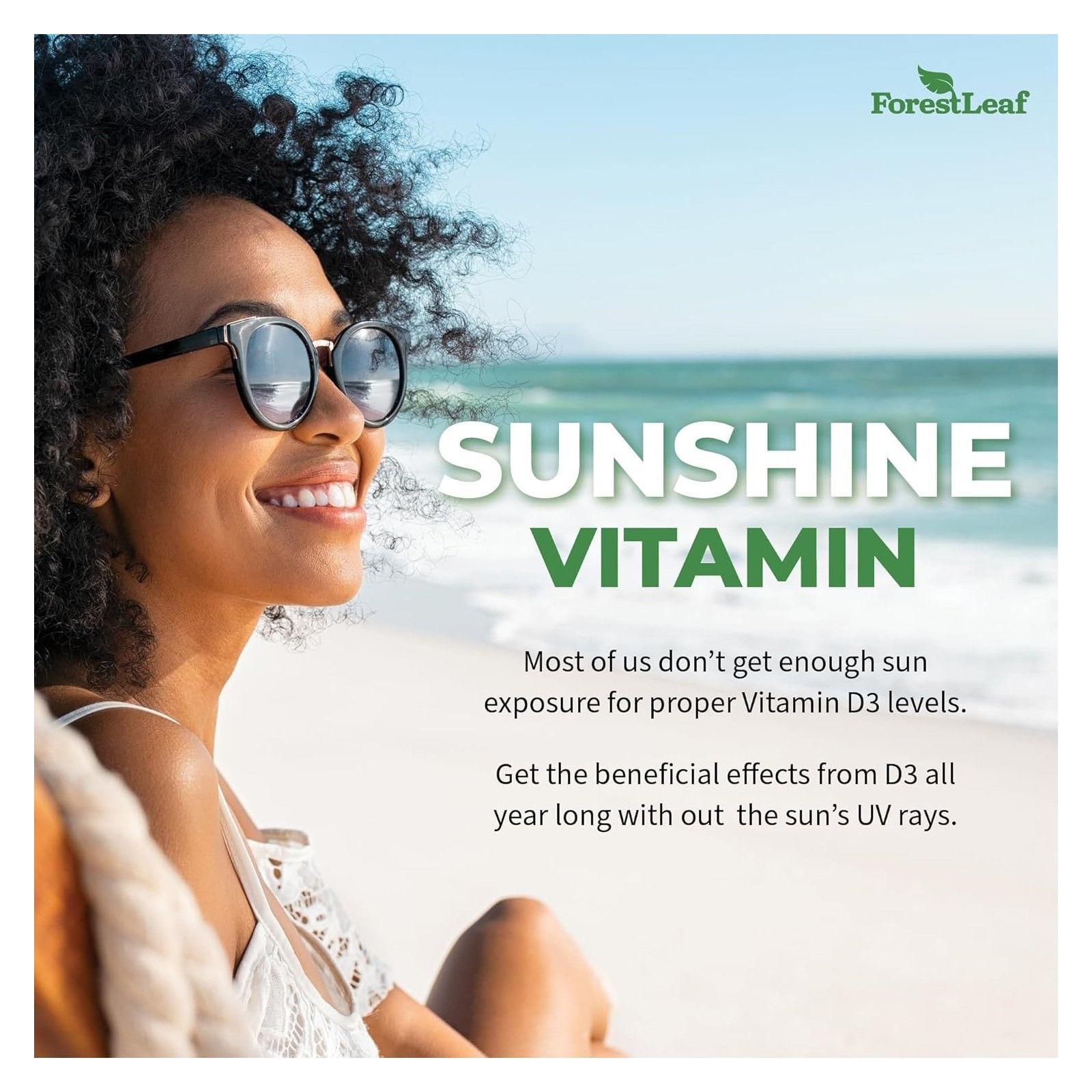 Forest Leaf Vitamina D Cholecalciferol D3 50000ui 1250mcg 120 caps-6