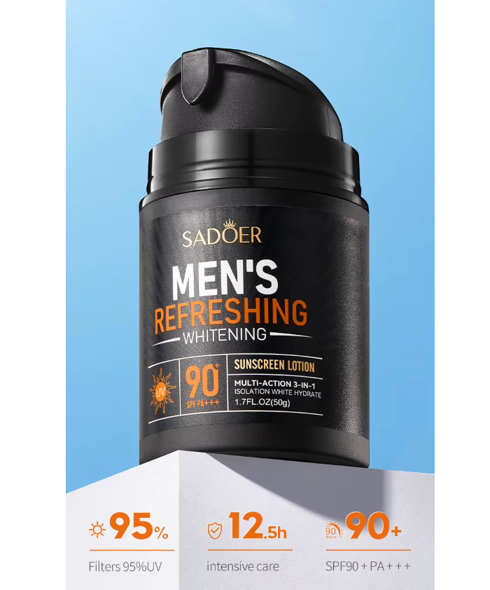 Sadoer Protector Solar Hombre Mens Refreshing Crema Spf 90-3