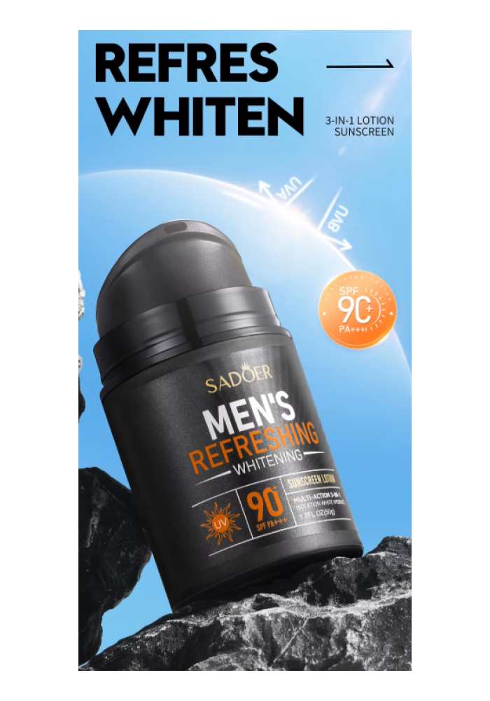 Sadoer Protector Solar Hombre Mens Refreshing Crema Spf 90-6