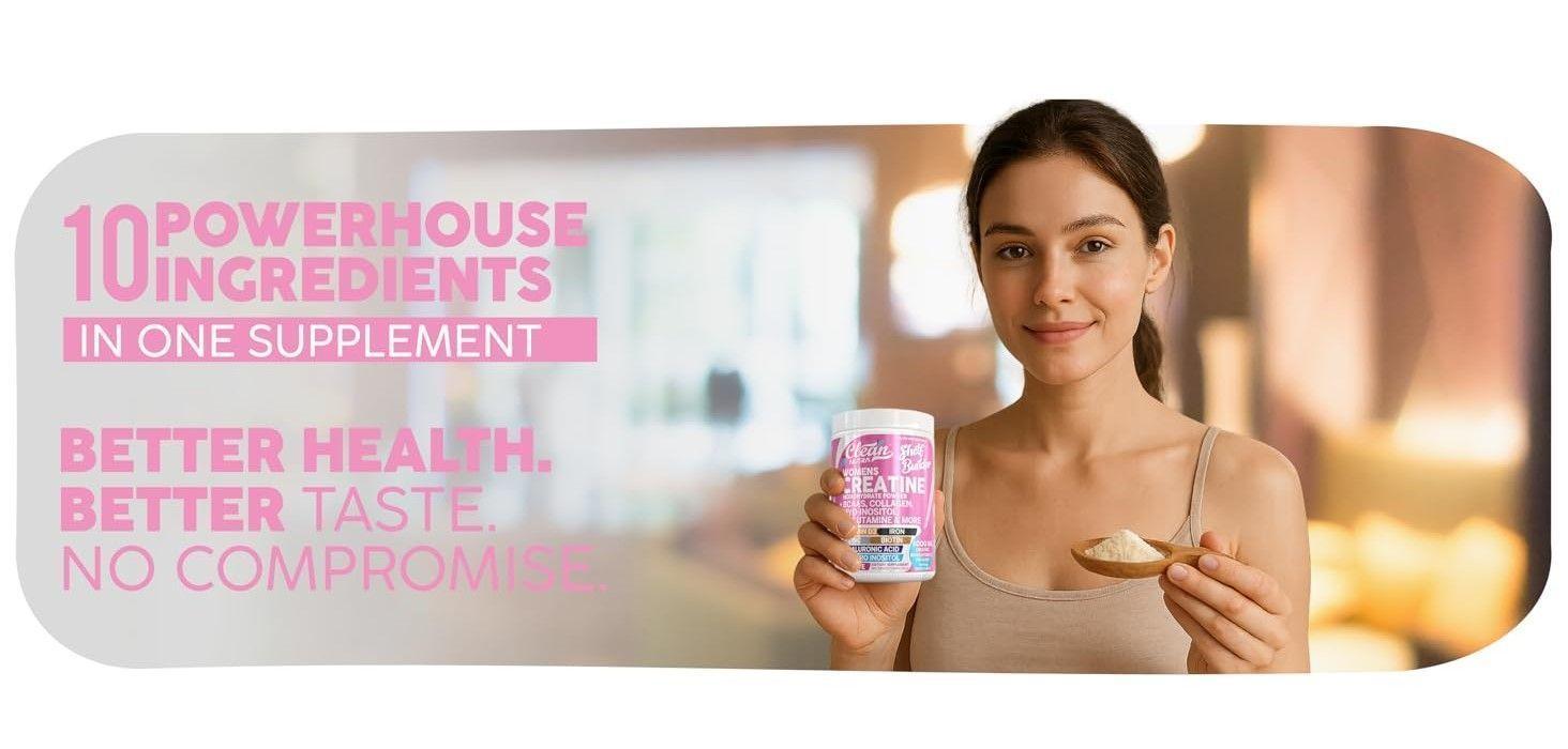 Creatina Para Mujeres Shelf Builder Clean Nutra Womens 296gr-2