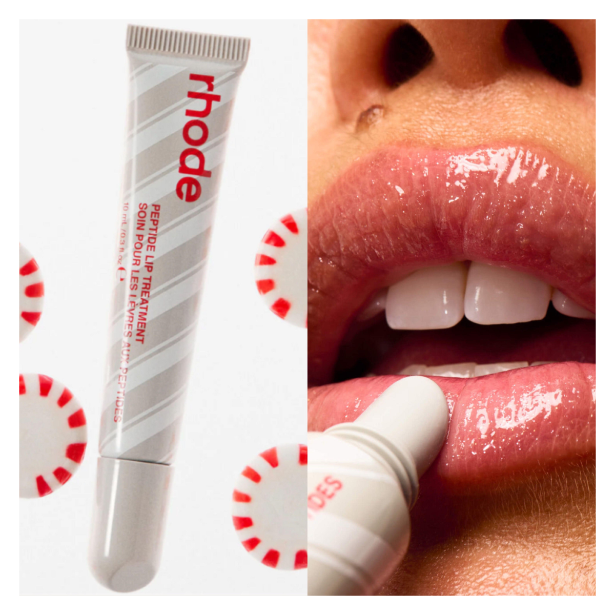 Rhode Peptide Lip Tratamiento Labial De Peptidos Peppermint Glaze-3