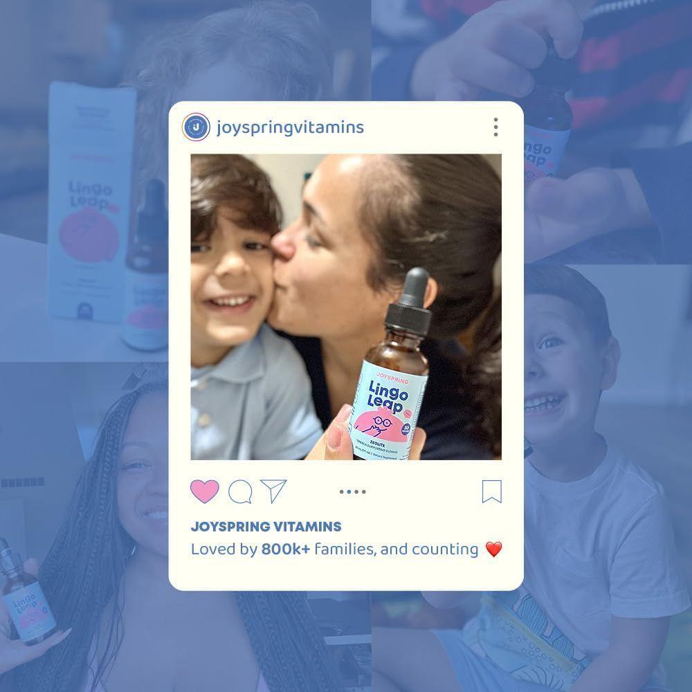 JOYSPRING LINGO LEAP VITAMINA B12 D3 ZEOLITA LIQUIDA SUBLINGUAL PARA NIÑOS 30ML-6