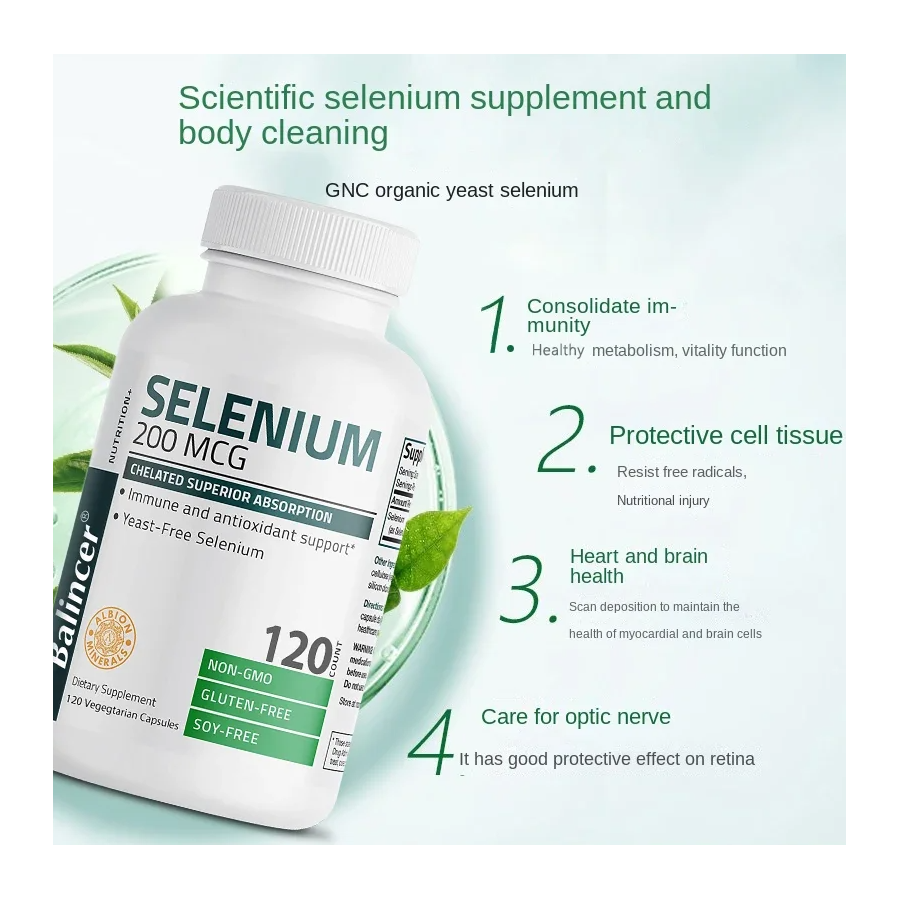 Albion Selenio 200mcg Antioxidante Cuidado Urinario Prostata-2