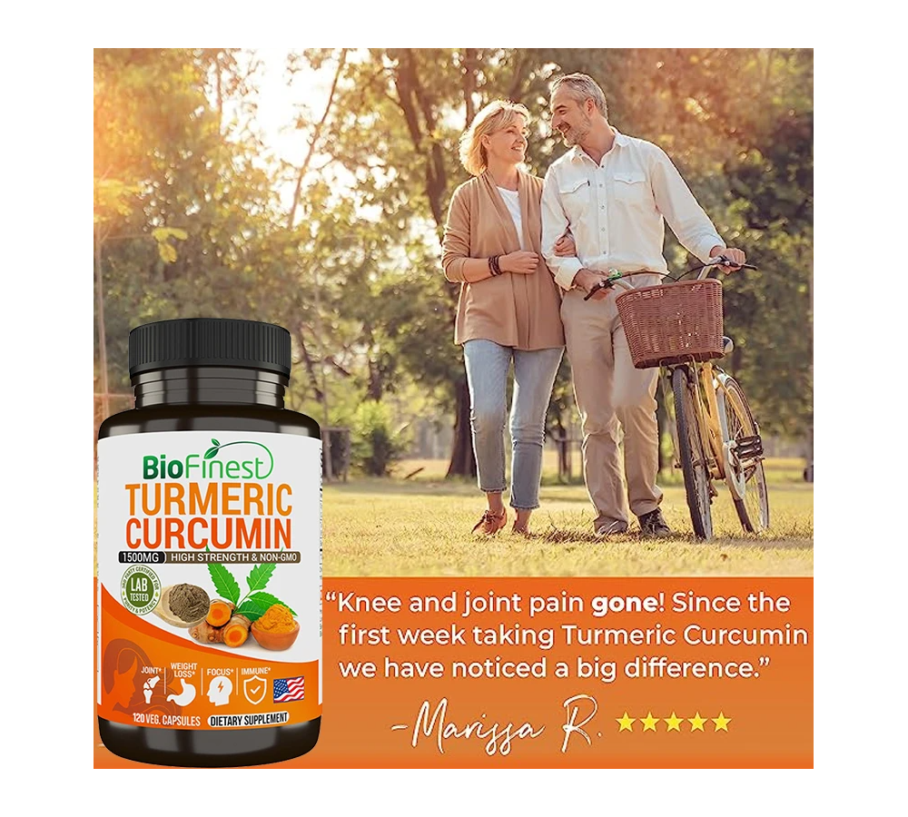 Curcuma Turmeric 1500mg Cuidado Inflamaciones Y Dolores 120c-4