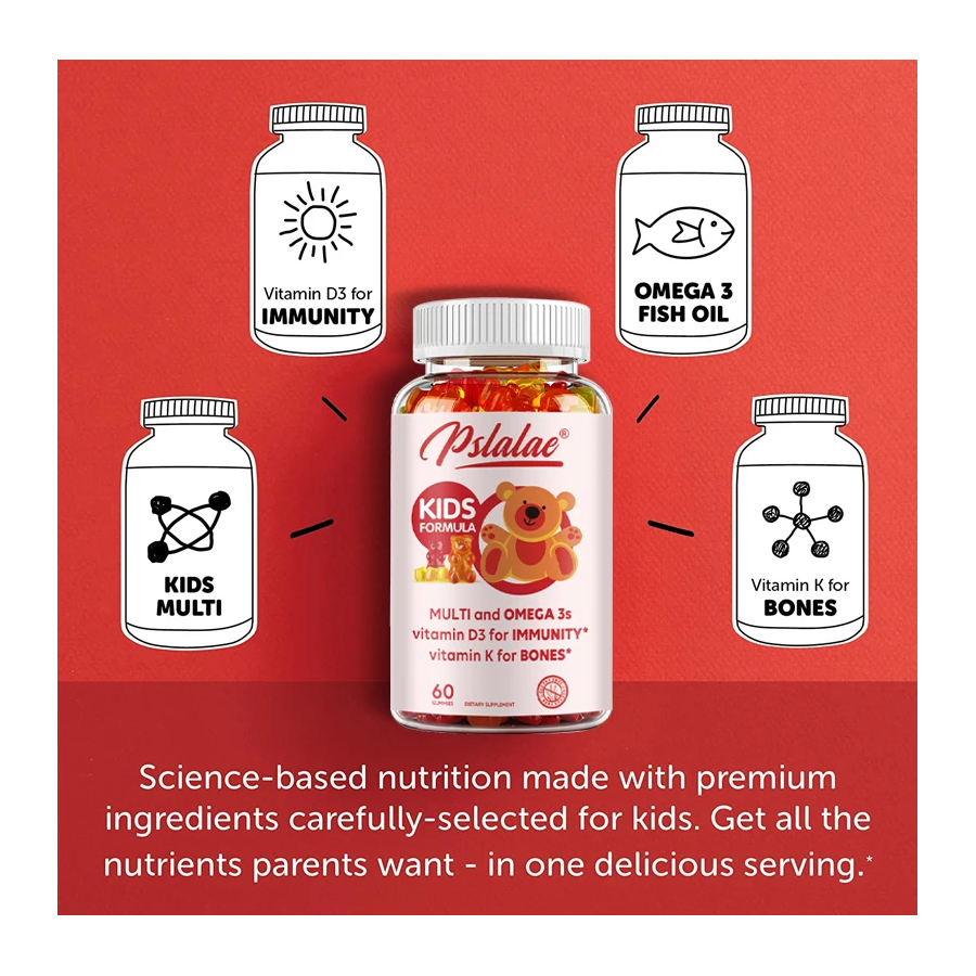 Kids Smart Gomitas Multivitaminico Omega 3 Dha Para Niños 60 caps-5