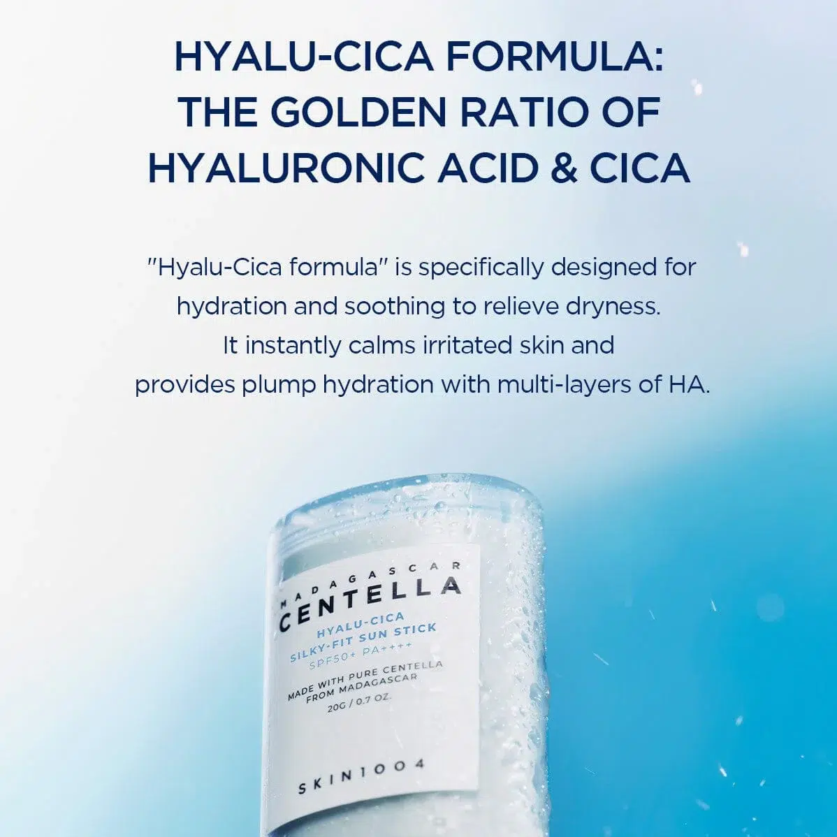 Skin1004 Hyalu Cica Sun Stick Spf50+ Protector Solar Barra-4