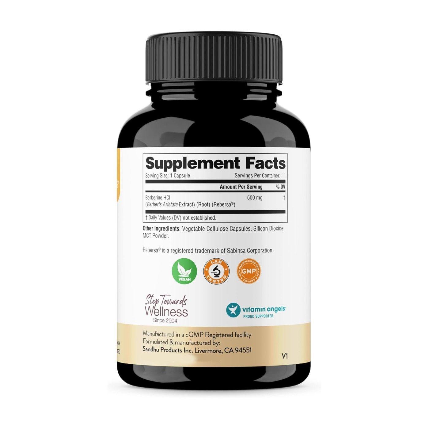 Berberina Hcl 500mg Sandhus Para Controlar Niveles De Azucar 120 caps-6