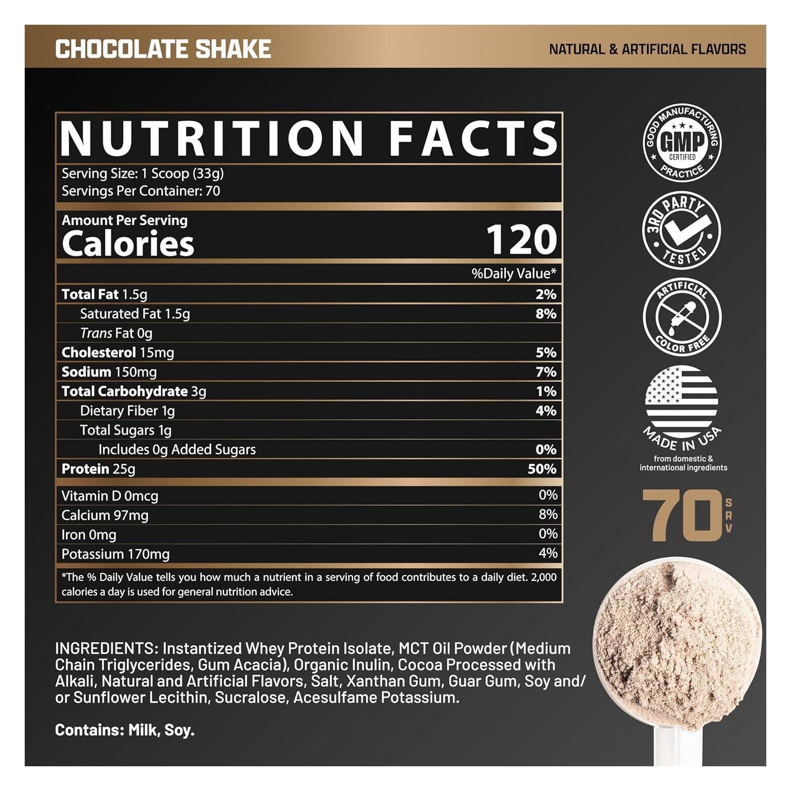 Nutrex Proteina Isofit Whey Protein Isolate 5 Lbs Chocolate-5