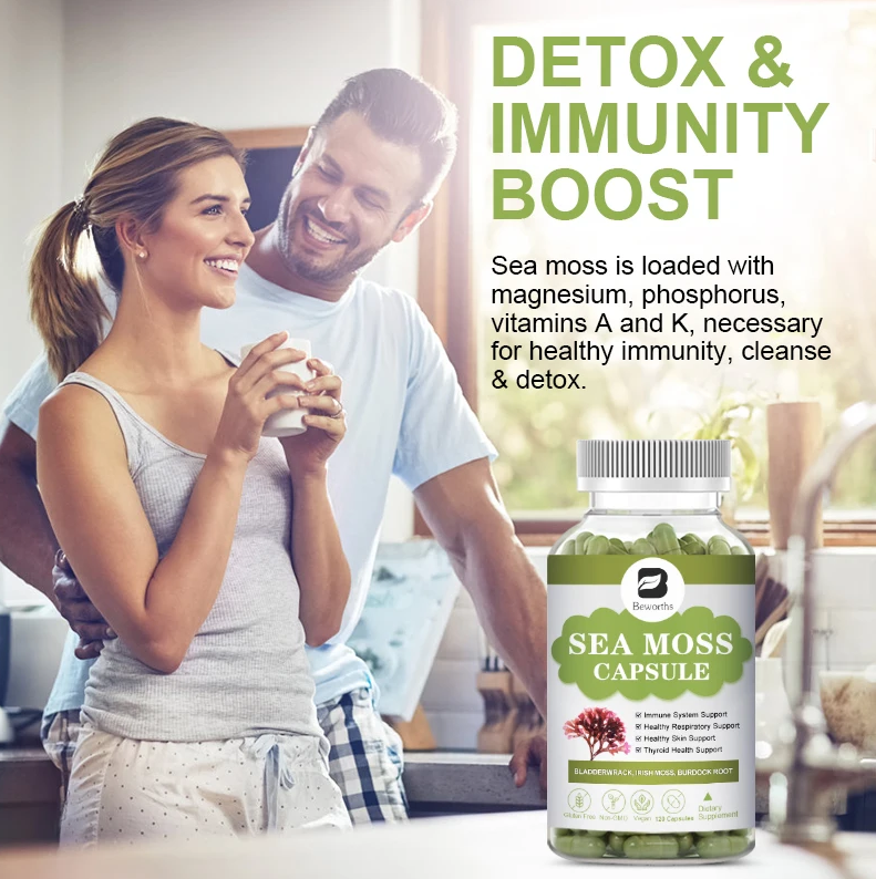 Sea Moss Musgo Marino Irlandes Organico 2000mg 120 Veg Caps-4