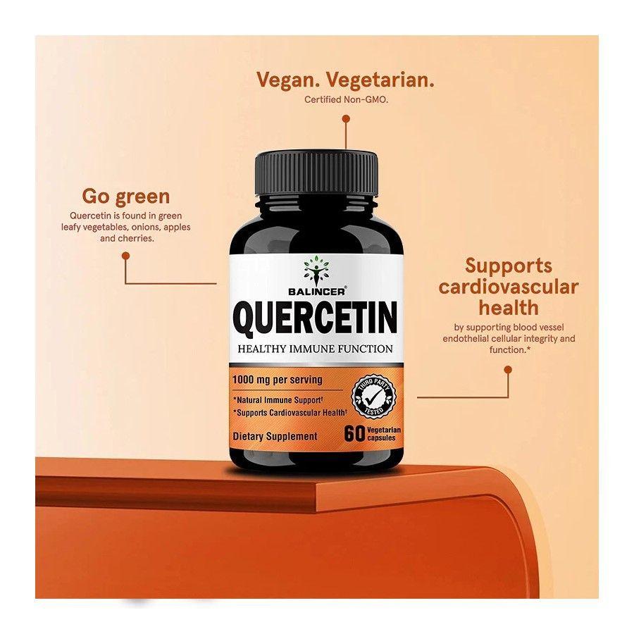 Balincer Quercetin 1000mg Quercetina Potencia el Sistema Inmune 60 caps-2
