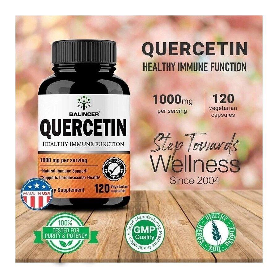 Balincer Quercetin 1000mg Quercetina Potencia el Sistema Inmune 60 caps-6