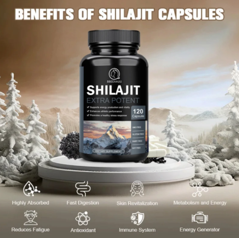 Shilajit Extracto Puro De Shilajit Del Himalaya 500mg 120 caps-5