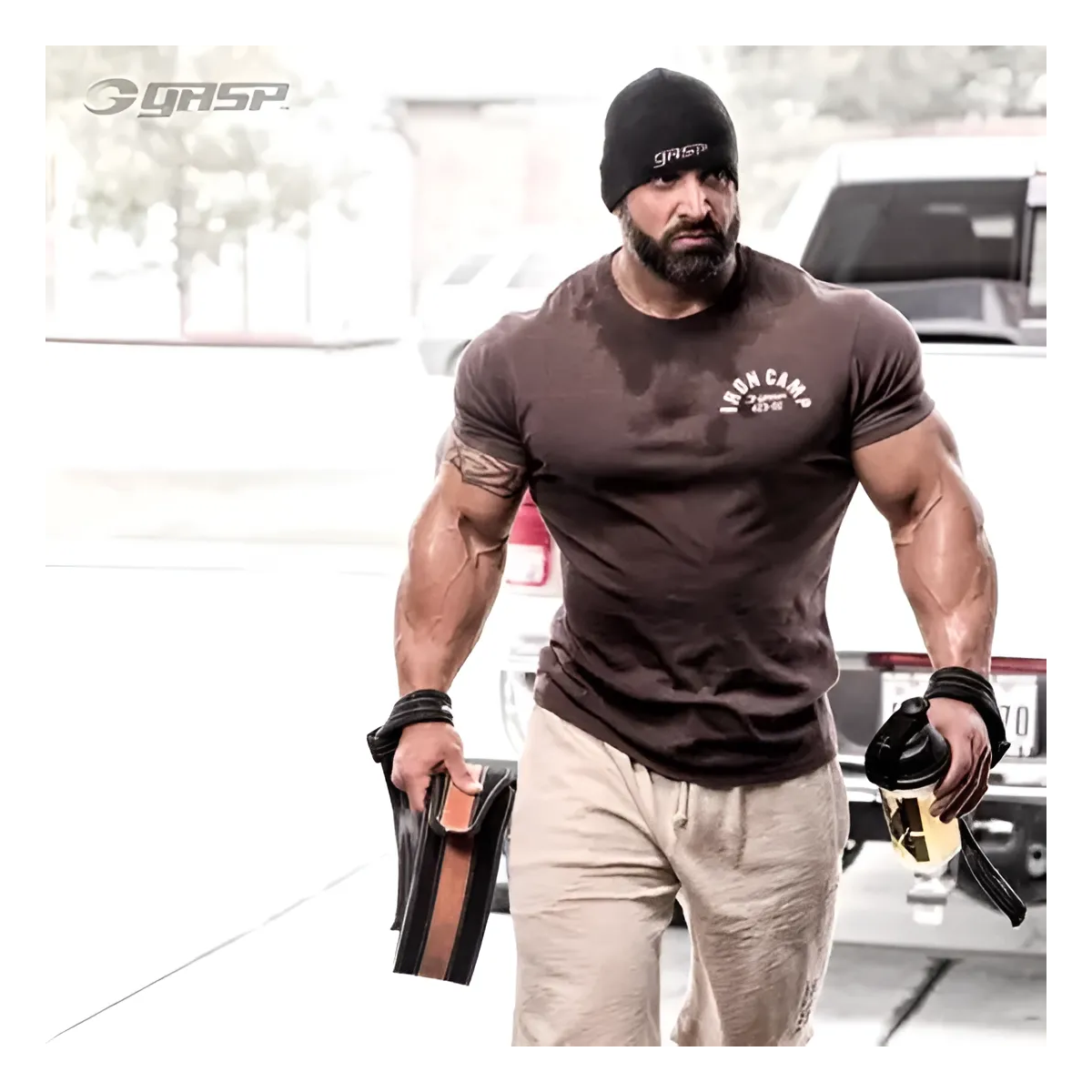 Cinturon De Pesas Para Gimnasio Gasp Power Belt Cuero Xl-4