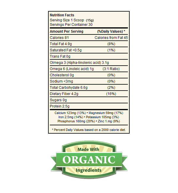 Organic Greens Semillas De Chia Organica Super Alimento 454g-4