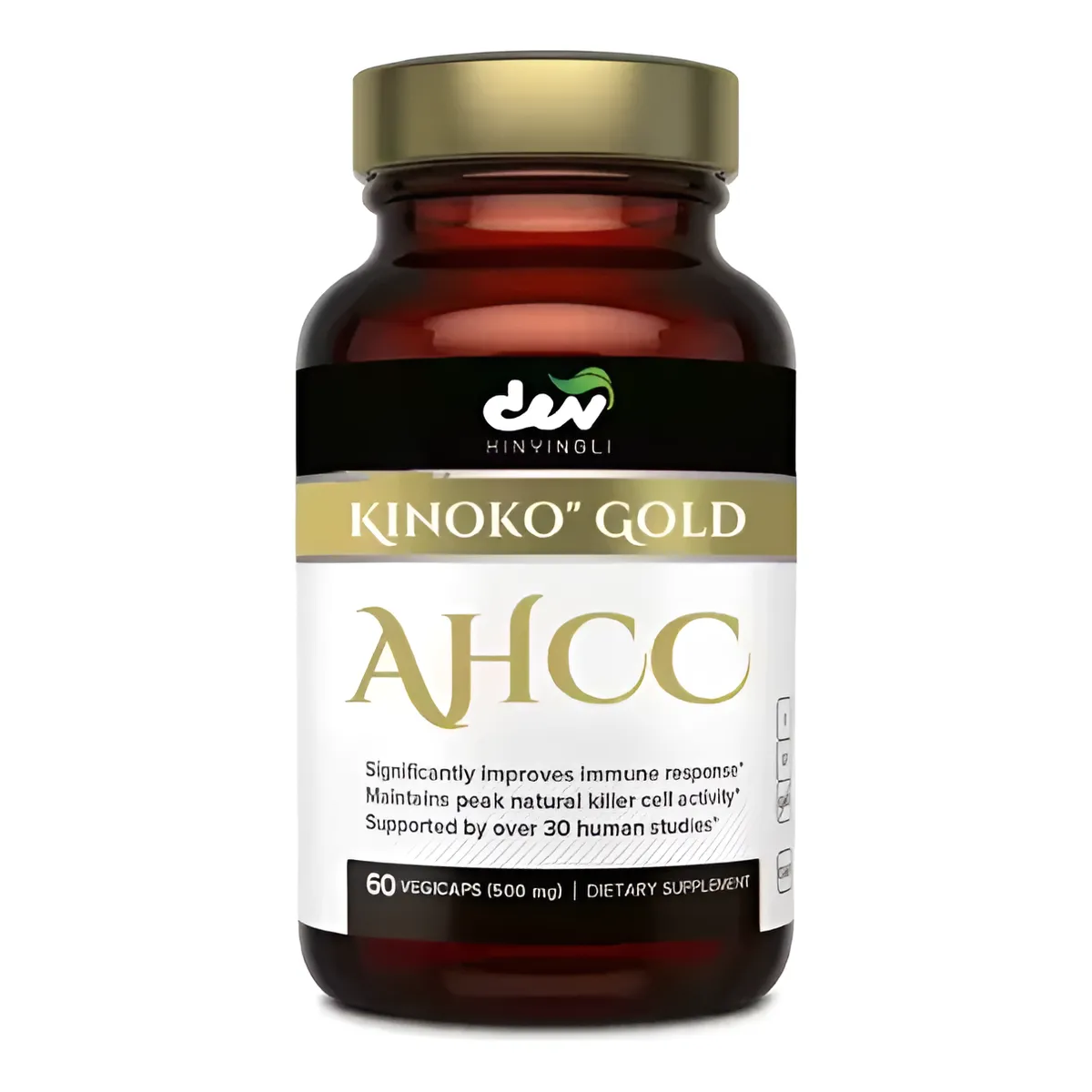 Ahcc Kinoko Gold 1000mg Para Inmunidad y Actividad Celular Negativa 60 caps-0