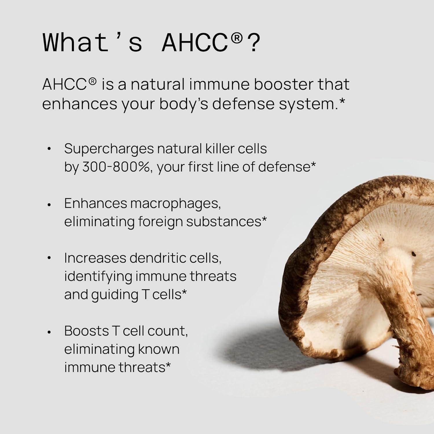 Ahcc Kinoko Gold 1000mg Para Inmunidad y Actividad Celular Negativa 60 caps-3