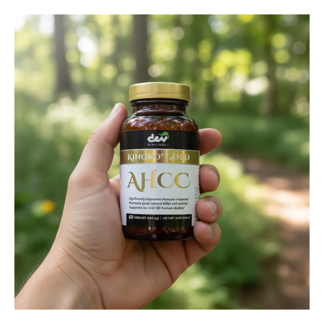 Ahcc Kinoko Gold 1000mg Para Inmunidad y Actividad Celular Negativa 60 caps-4