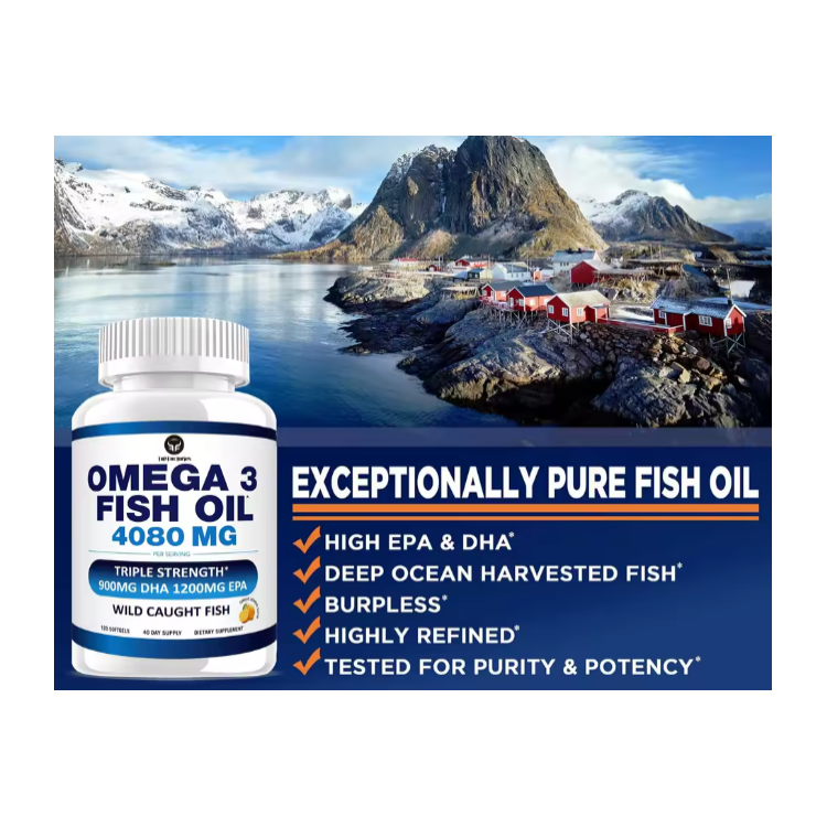 Fish Oil Omega 3 Arazo Nutrition 4080mg 120 Softgels-2