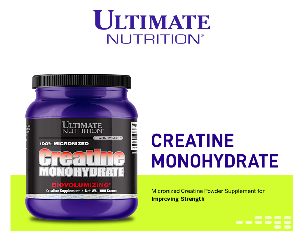Ultimate Nutrition Creatina Monohidrato Micronizada Pura 1kg-2