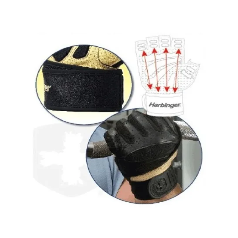 Guantes De Gimnasio Para Pesas Harbinger Big Grip Ii Ww M-3
