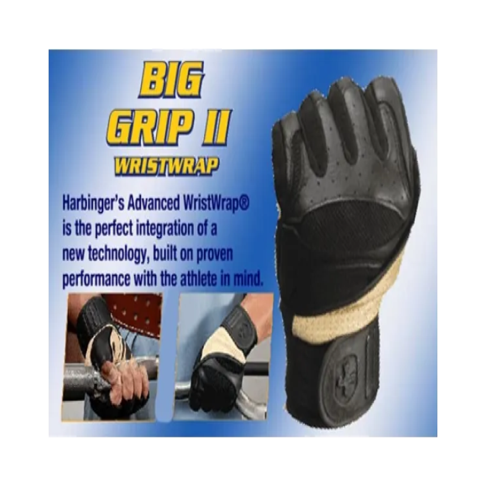 Guantes De Gimnasio Para Pesas Harbinger Big Grip Ii Ww M-4