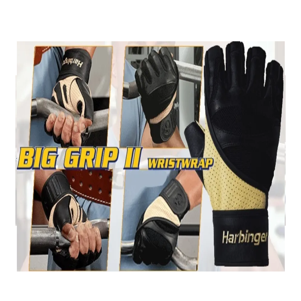 Guantes De Gimnasio Para Pesas Harbinger Big Grip Ii Ww M-5