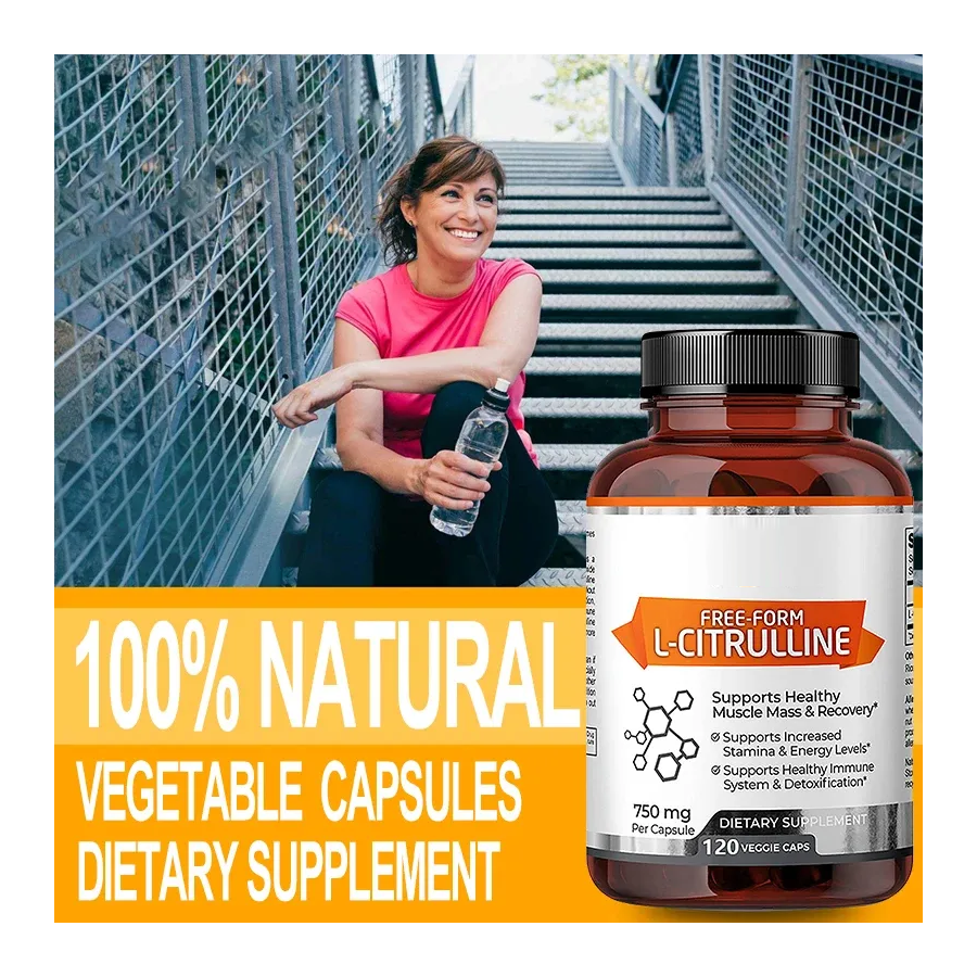 Citrulina Sports Aumento Oxido Nitrico 750mg 120 Caps -5