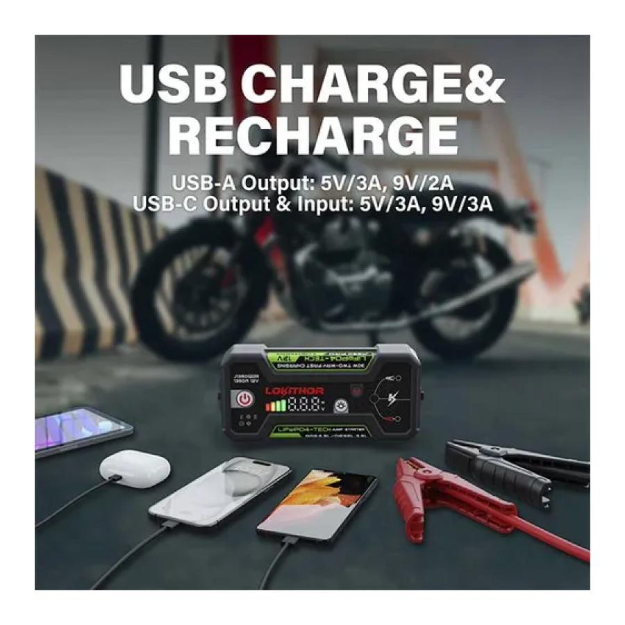 Partidor De Baterías 12v / 1.350a J1350 Pro Lifepo4 Lokithor-5