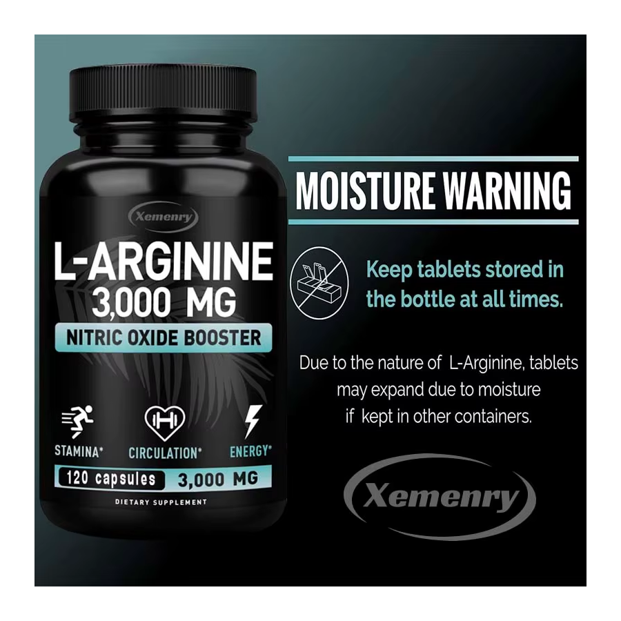 Arginina 3000 Aumento Oxido Nitrico L-arginina 120 Caps-1