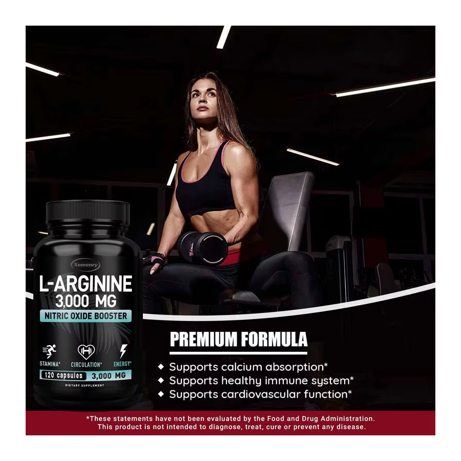 Arginina 3000 Aumento Oxido Nitrico L-arginina 120 Caps-2