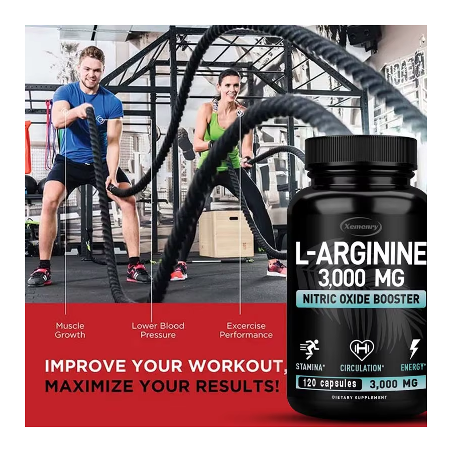 Arginina 3000 Aumento Oxido Nitrico L-arginina 120 Caps-4