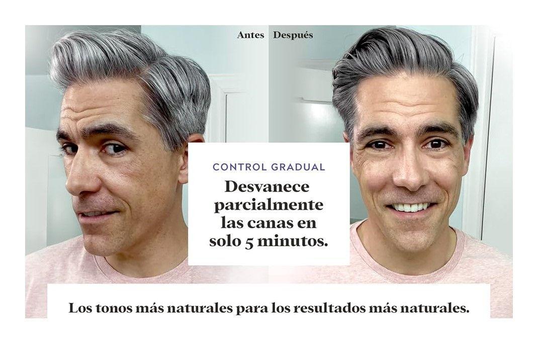 Tintura Shampoo Just For Men Tono Negro Control Gradual Kit T-55-1