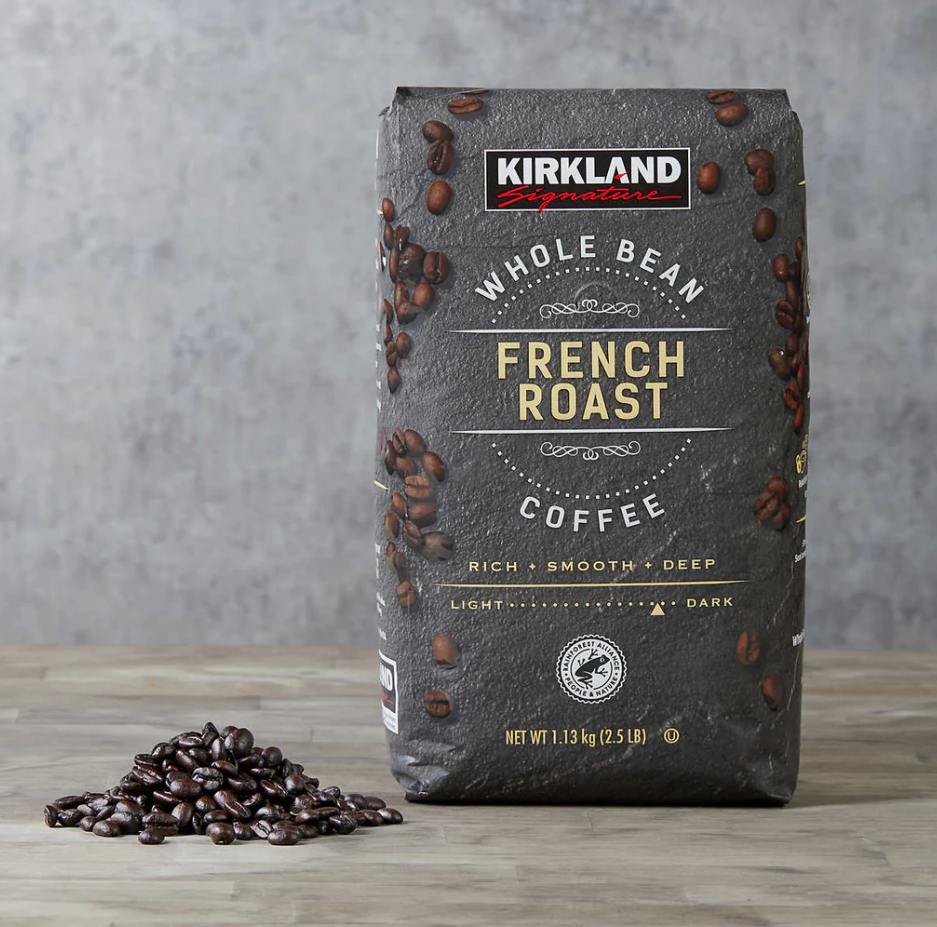 Kirkland French Roast Cafe 100% Arabica Dark 1.13kg Grano-5